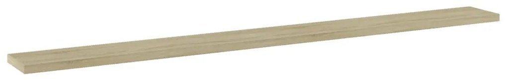 Prateleiras estante 4pcs 100x10x1,5cm contrapl. carvalho sonoma