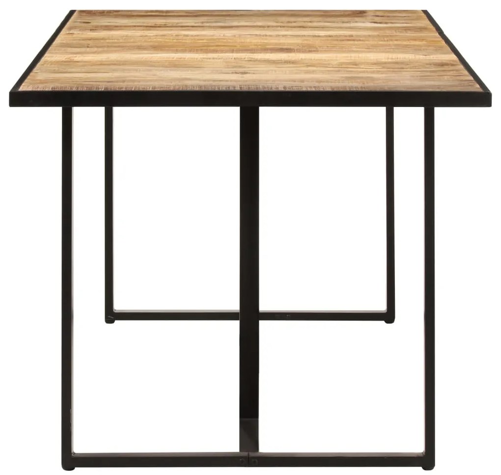 Mesa de jantar 160 cm madeira de mangueira áspera