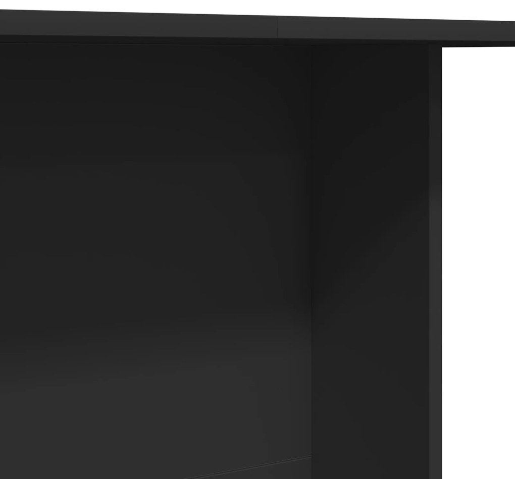 Mesa de Jantar Preta 100x60x75 cm Madeira Engenharia