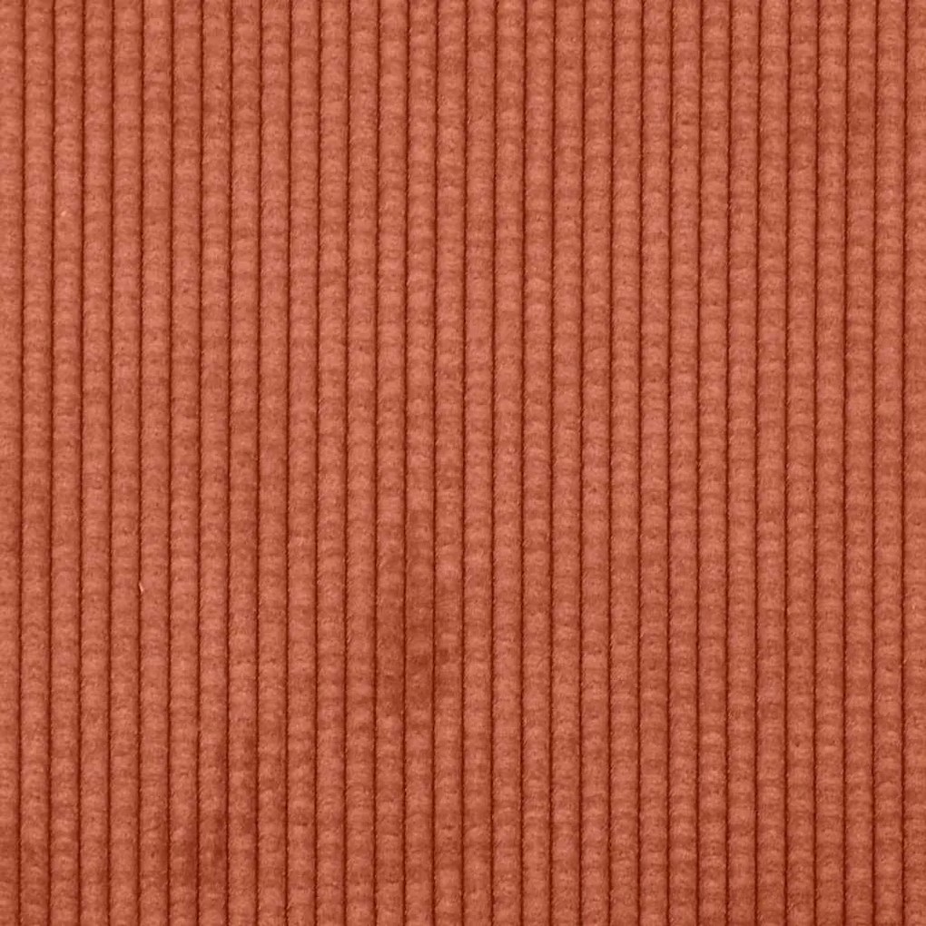 Poltrona 55 cm tecido corduroy laranja vermelho