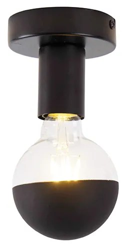 LED Candeeiro de teto design preto com refletor G95 preto - Facile Moderno