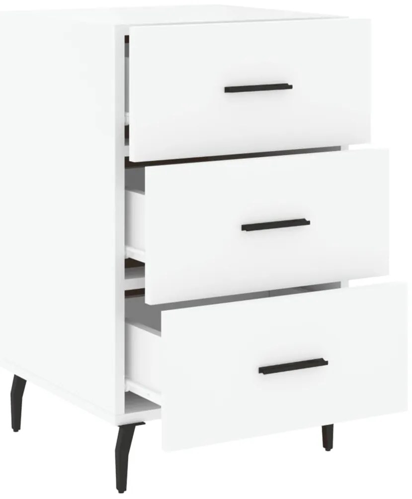 Mesa de cabeceira 40x40x66 cm derivados de madeira branco