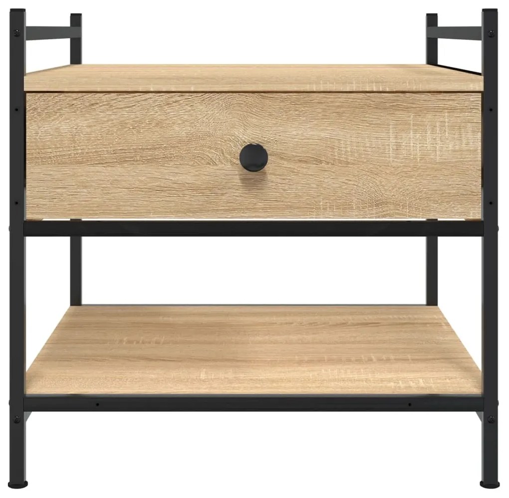 Mesa de centro 50x50x50 cm derivados de madeira carvalho sonoma
