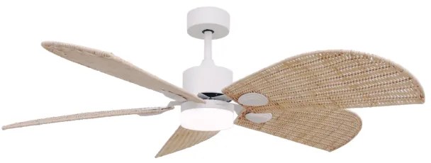 Ventoinha de teto EnergySilence Aero 5290 Natural com motor DC de 40 W, 52 polegadas, luz LED de 18 W