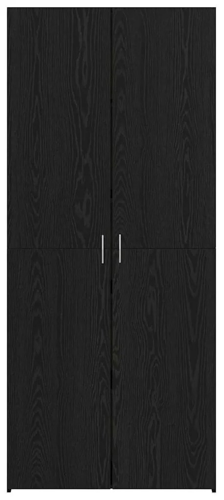 Buffet Alta Carvalho Preto 40x42.5x185 cm Madeira de Engenharia