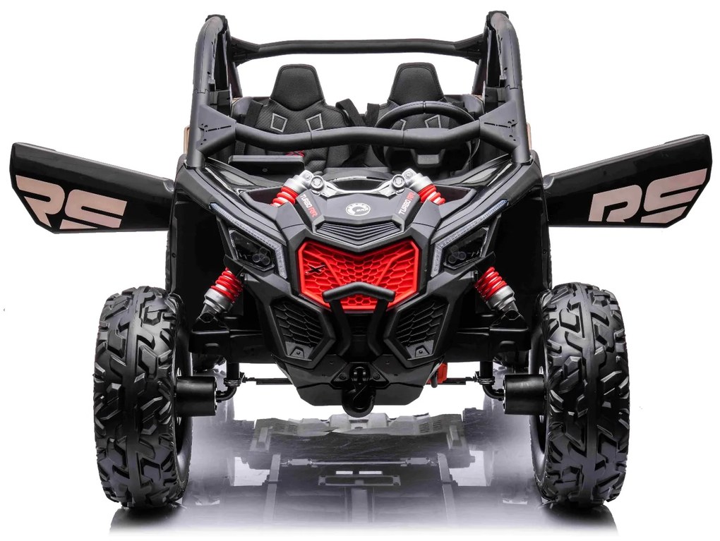 Carro elétrico para crianças 24V Can-am Maverick, 2 Lugares, suspensão dianteira e traseira, controlo remoto de 2,4 Ghz, bateria portátil, 4 motores d