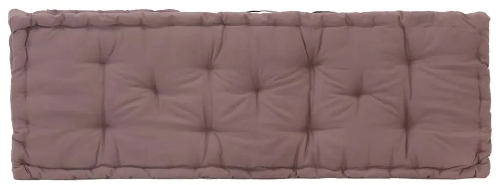 Almofadão móveis paletes algodão 120x40x7 cm cinza-acastanhado