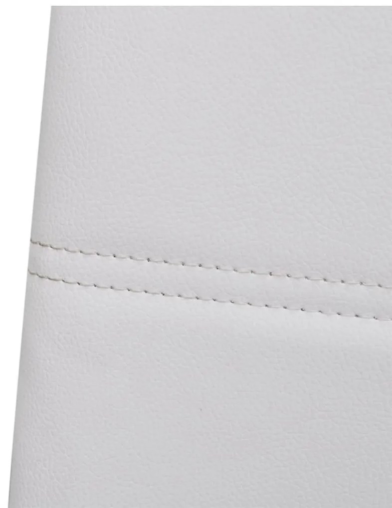 Cadeiras de jantar cantilever 2 pcs couro artificial branco