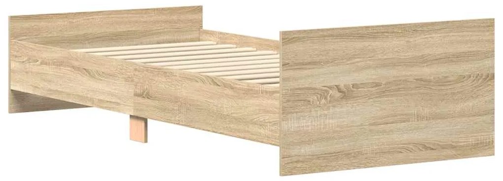 Estrutura cama s/ colchão derivados de madeira carvalho sonoma