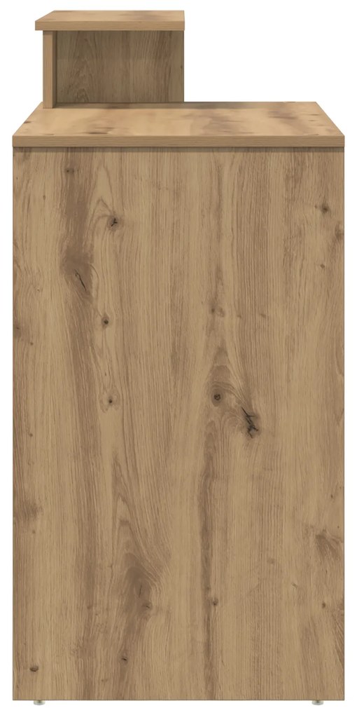 mesa com Armazenamento Carvalho Artesanal 120.5x44x88.5 cm Madeira Der