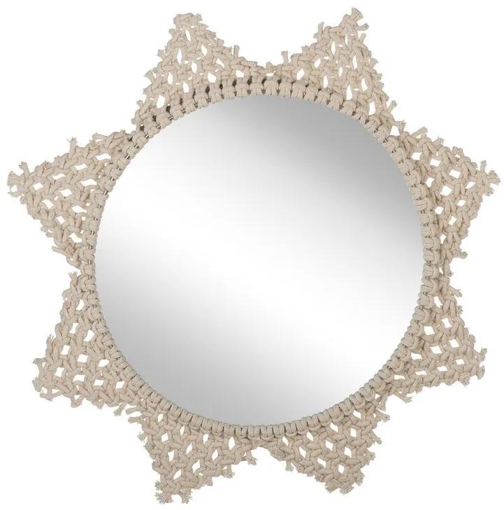 Espelho de parede Ø 45 creme SHIMLA Beliani