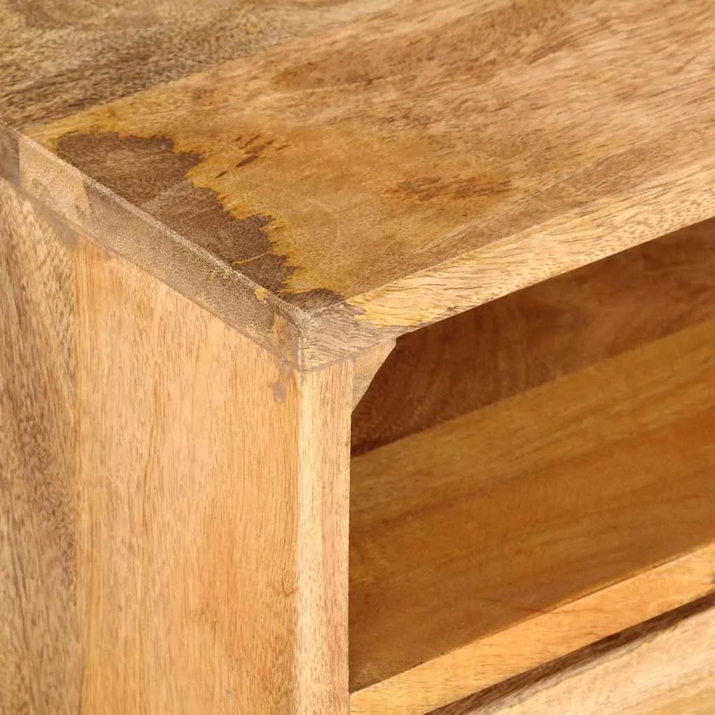 Móvel de TV 110x30x41 cm madeira de mangueira maciça