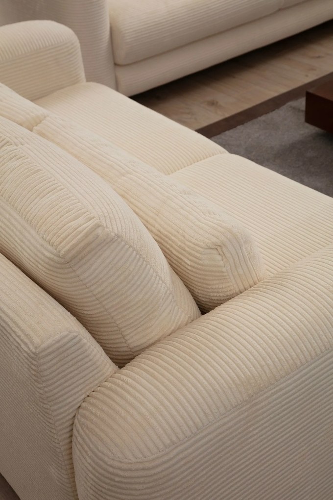 Sofá de 2 Lugares Lily – Bege – 180x97x73 cm