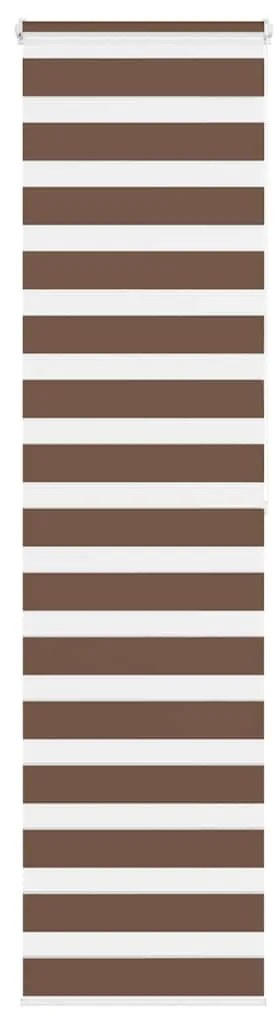 vidaXL Cortina de zebra 60x200 cm largura do tecido 55,9 cm poliéster