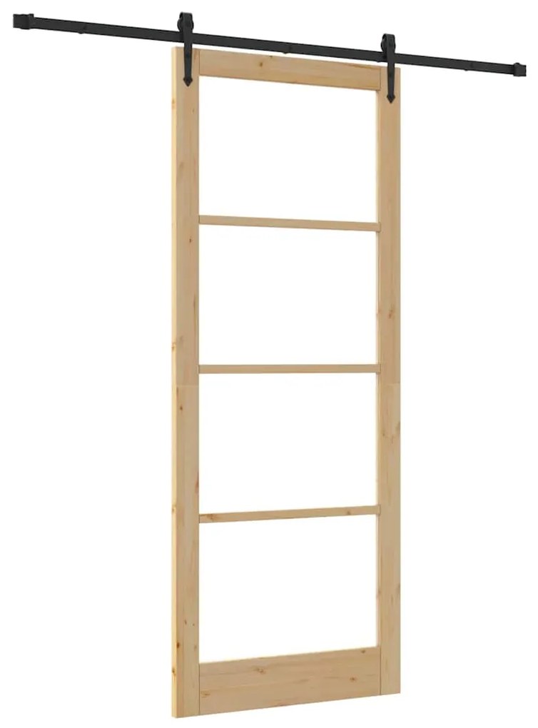 Porta Deslizante vidaXL com Conjunto de Ferragens 'ORKDAL'93x232 cm