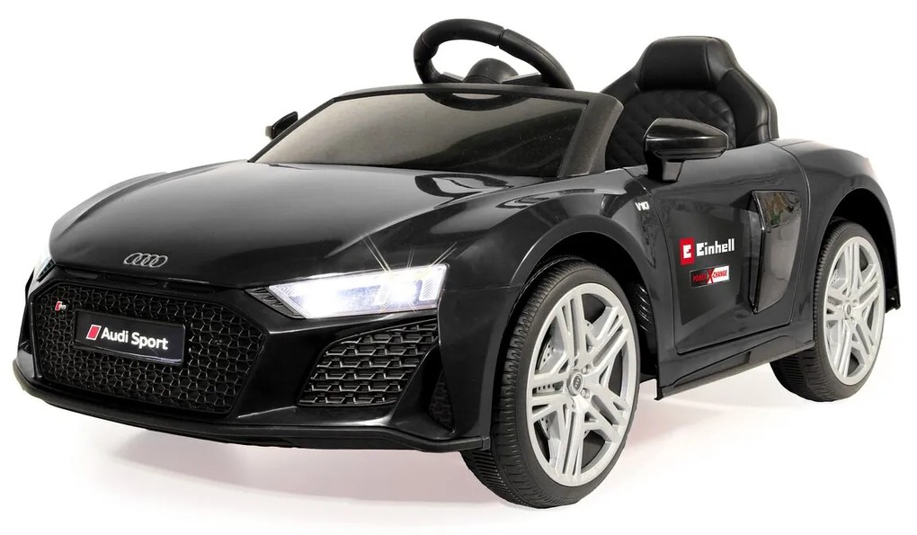 Carro elétrico infantil Audi R8 preto 18V Einhell Power X-Change Bateria e carregador não incluídos