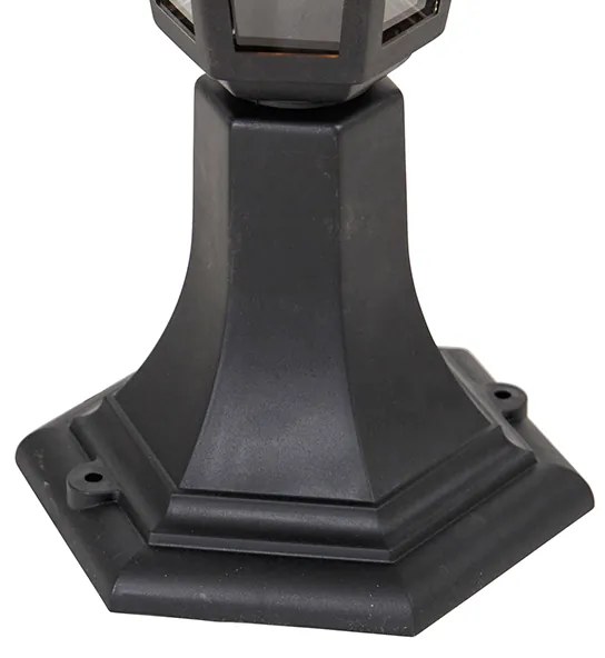 Candeeiro de pé clássico para exterior preto 42,2 cm IP44 - New Haven Clássico / Antigo,Country / Rústico