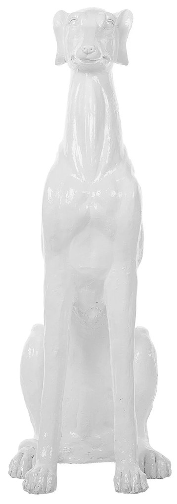 Estatueta decorativa 80 cm branca GREYHOUND Beliani