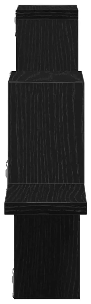 Prateleira de Parede Carvão Preto 104,5x10x43 cm Madeira Compensada