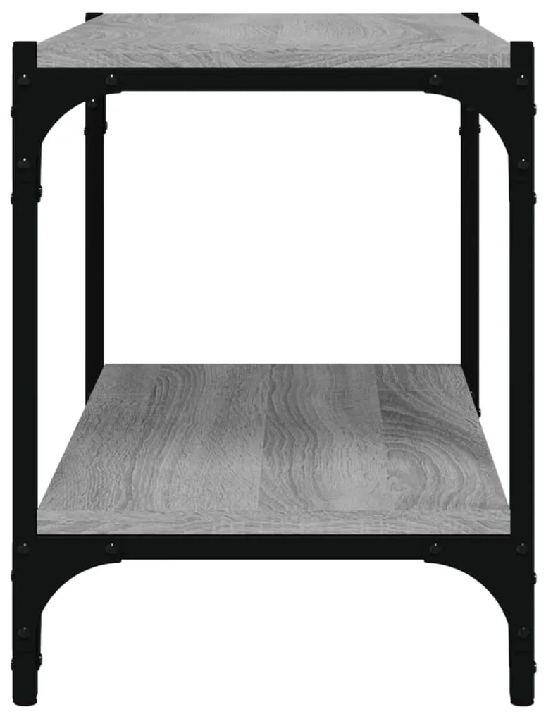 Móvel de TV 60x33x41 cm derivados madeira/aço cinzento sonoma