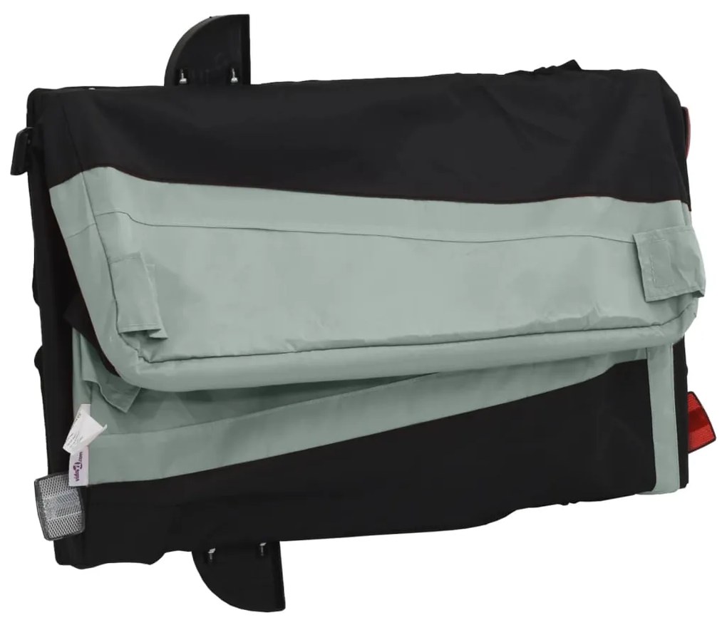 Reboque para bicicleta 45 kg ferro preto e cinza
