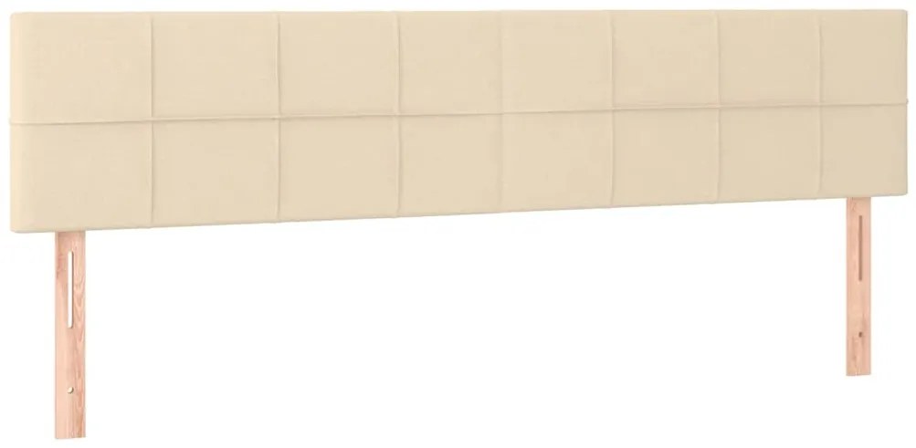 Cama boxspring com colchão 120x190 cm tecido cor creme