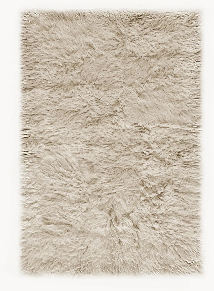Tapete em lã artesanal de pelo comprido Shaggy
