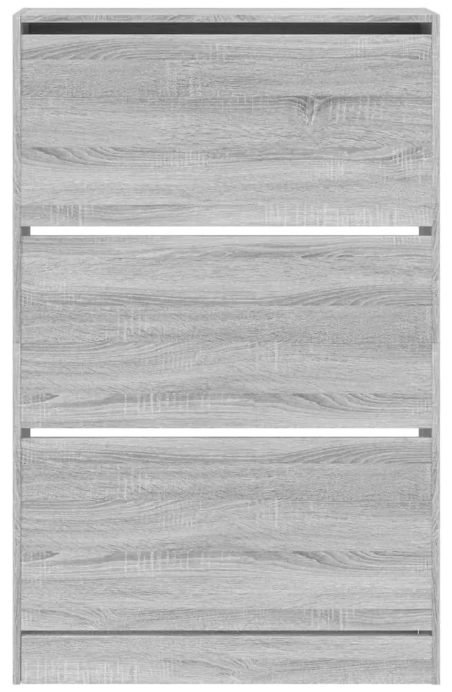 Sapateira 80x21x125,5 cm derivados de madeira cinzento sonoma