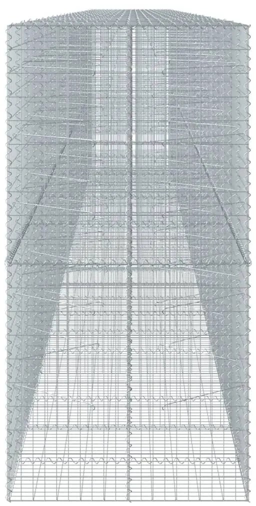Cesto gabião com cobertura 1200x100x200 cm ferro galvanizado