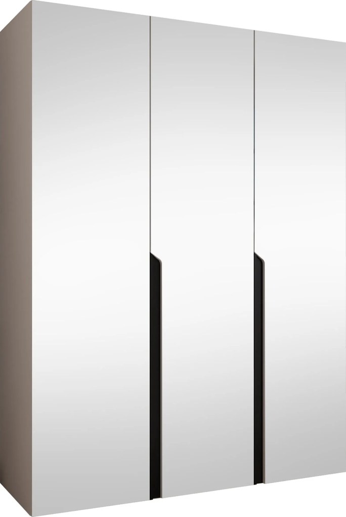 Roupeiro Hartford 590, Preto, Caxemira, 202x150x52cm, 104.8 kg, Portas para roupeiro: Com dobradiças