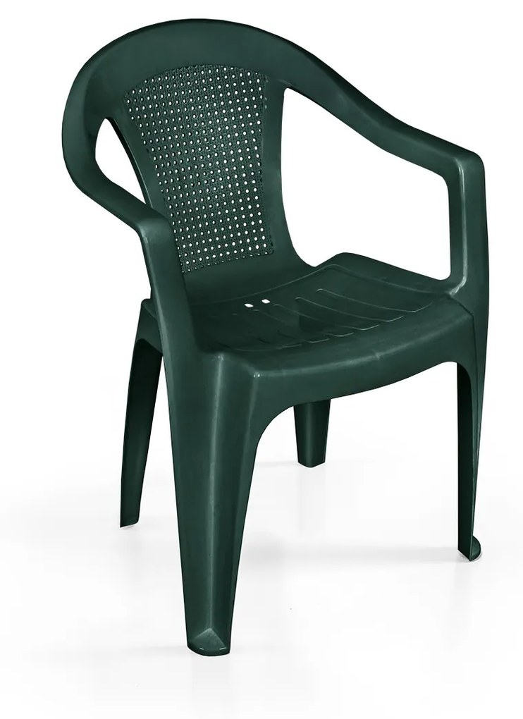 Cadeira INFINITY Verde - Polipropileno - conjunto com 6 unidades