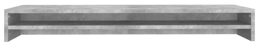 Suporte para monitor derivados de madeira cinzento cimento