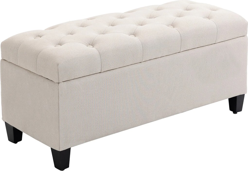 Banco com arrumação 100 x 40 x 44 cm, branco