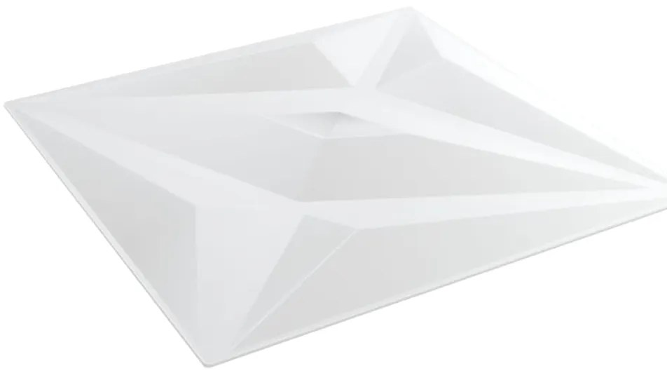 Painéis de parede 48 pcs 50x50 cm 12m² XPS estrela branco