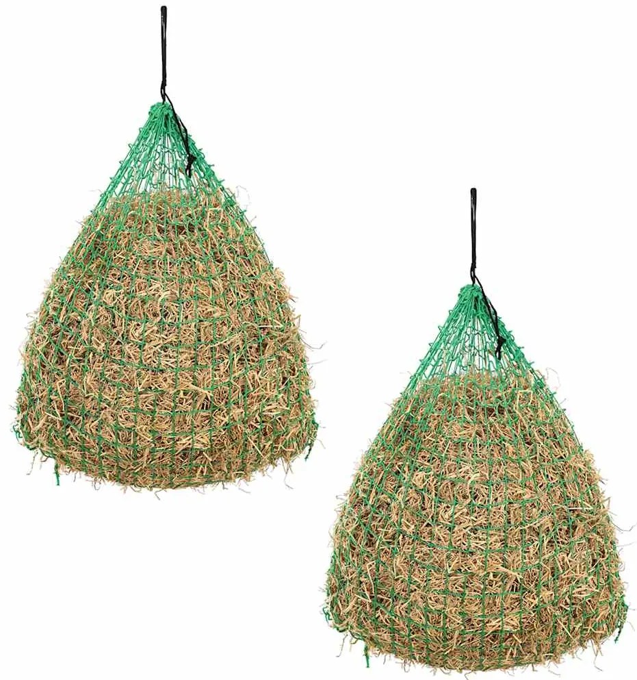 Redes para feno arredondadas PP 2 pcs 0,75x0,75 m