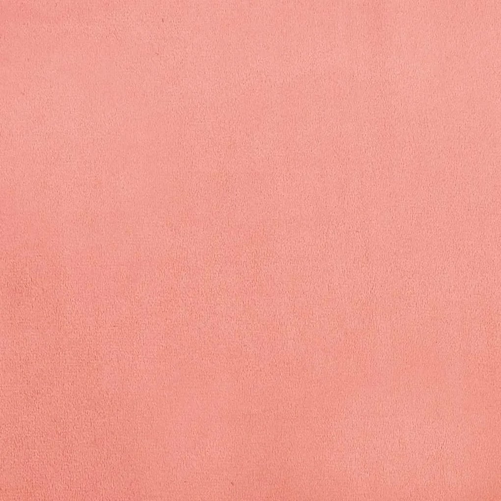 Sofá-cama de 2 lugares veludo rosa