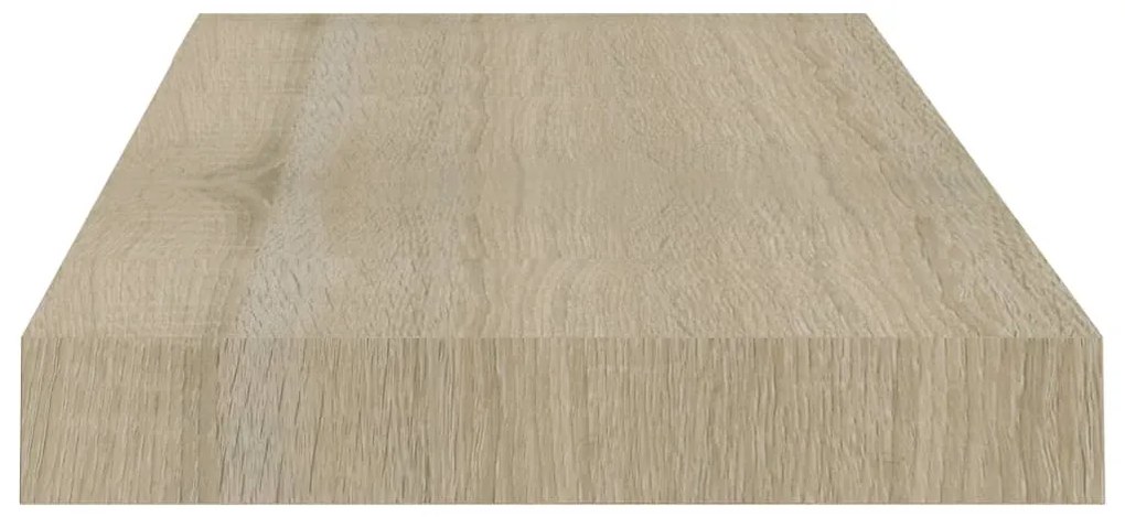 Prateleira de parede suspensa 50x23x3,8 cm MDF cor carvalho