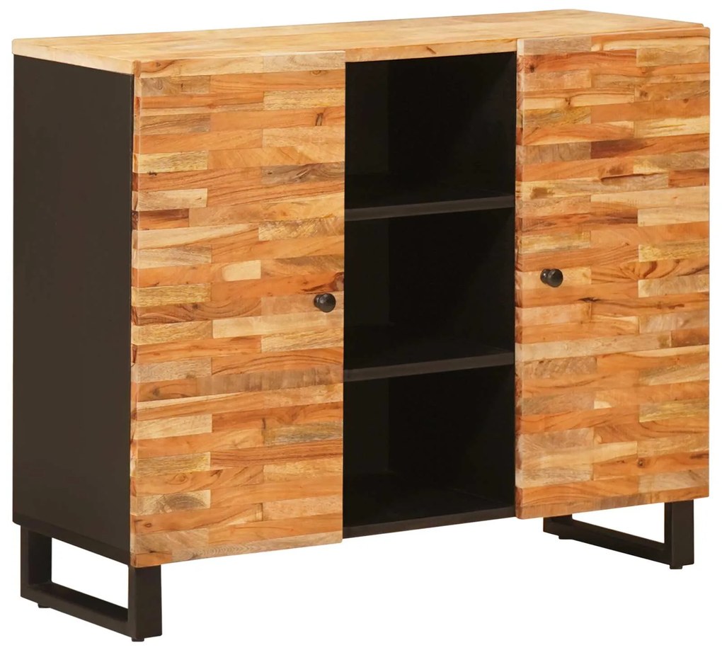 vidaXL Armário lateral com gaveta com porta Castanho 90 x 33 x 75 cm