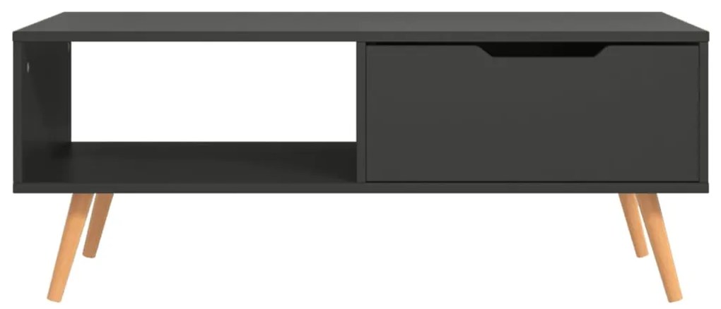 Mesa de centro 100x49,5x43 cm derivados de madeira cinza