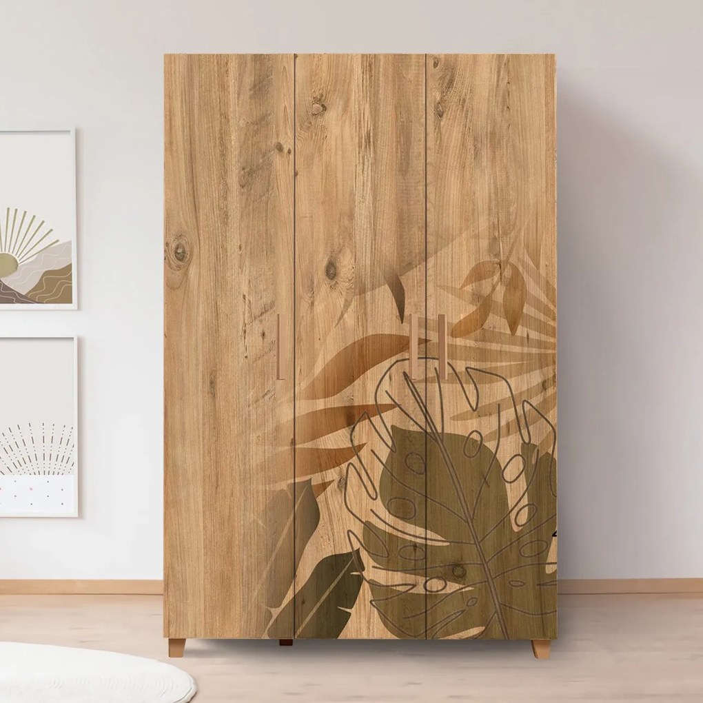 Roupeiro Leva Hedera – Atlantic Pine – 120 cm x 189 cm x 48 cm