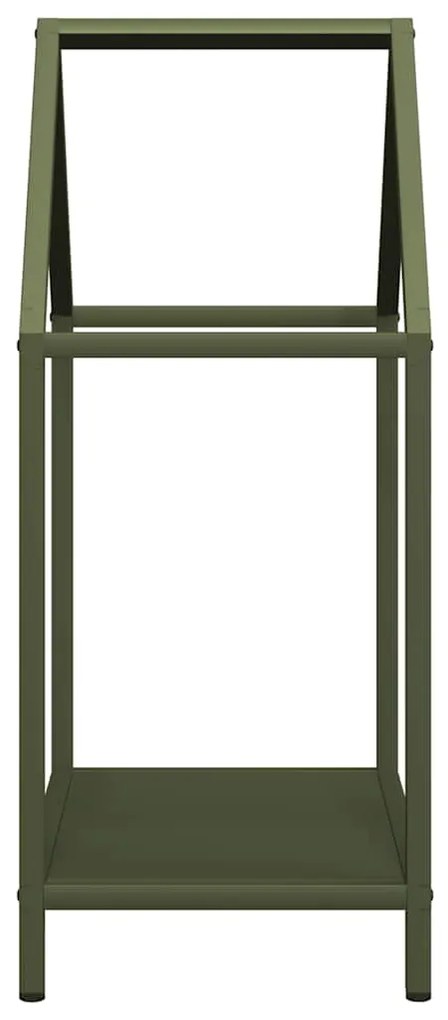 Suporte para lenha aço laminado a frio verde azeitona