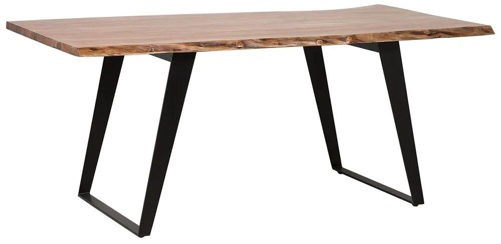 Mesa de jantar em madeira clara 200 x 100 cm JAIPUR Beliani
