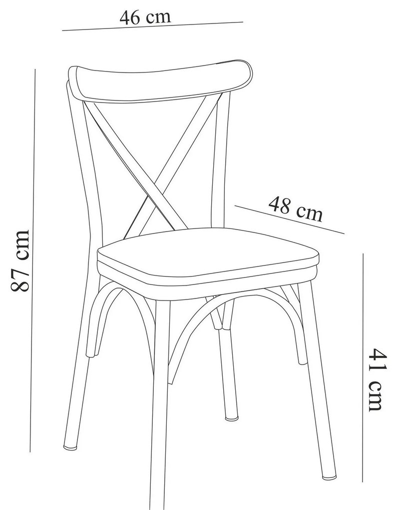 Cadeira Oliver – Branco – 46x87x48 cm