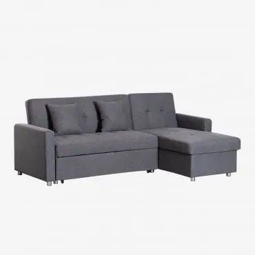 Sofá-Cama Chaise Longue Intercambiável de 3 Lugares em - Sklum
