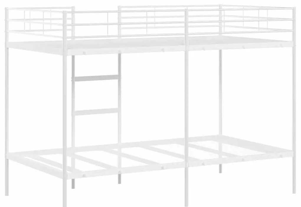 Beliche sem colchão 100x200 cm aço branco