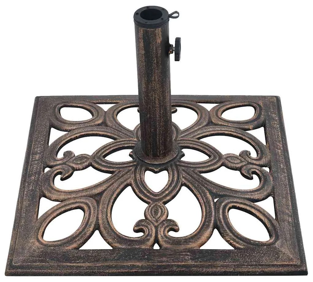 Base para guarda-sol 12 kg 49 cm ferro fundido bronze