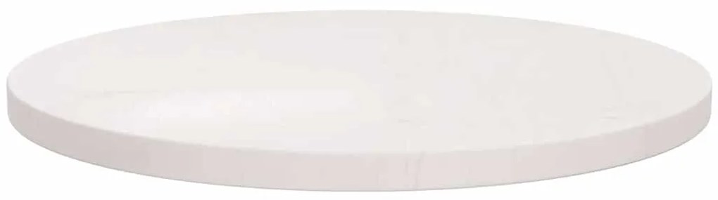 Tampo de mesa pinho maciço Ø60x2,5 cm branco