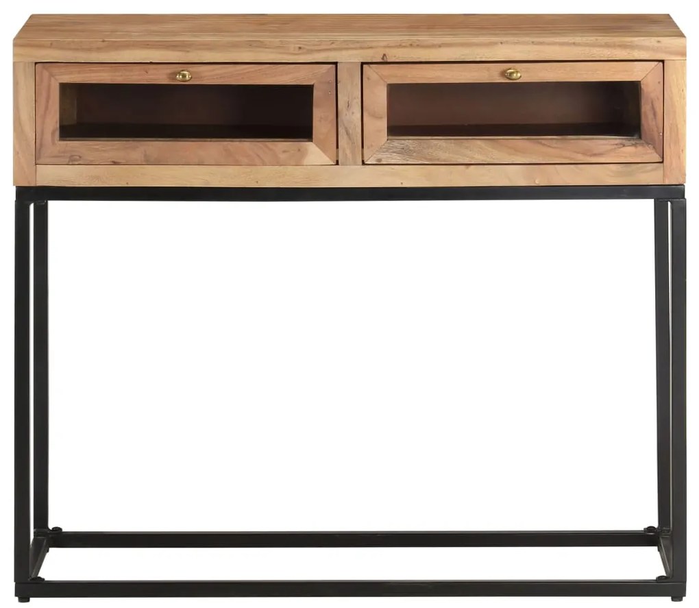 Mesa consola 90x35x76 cm madeira de acácia maciça