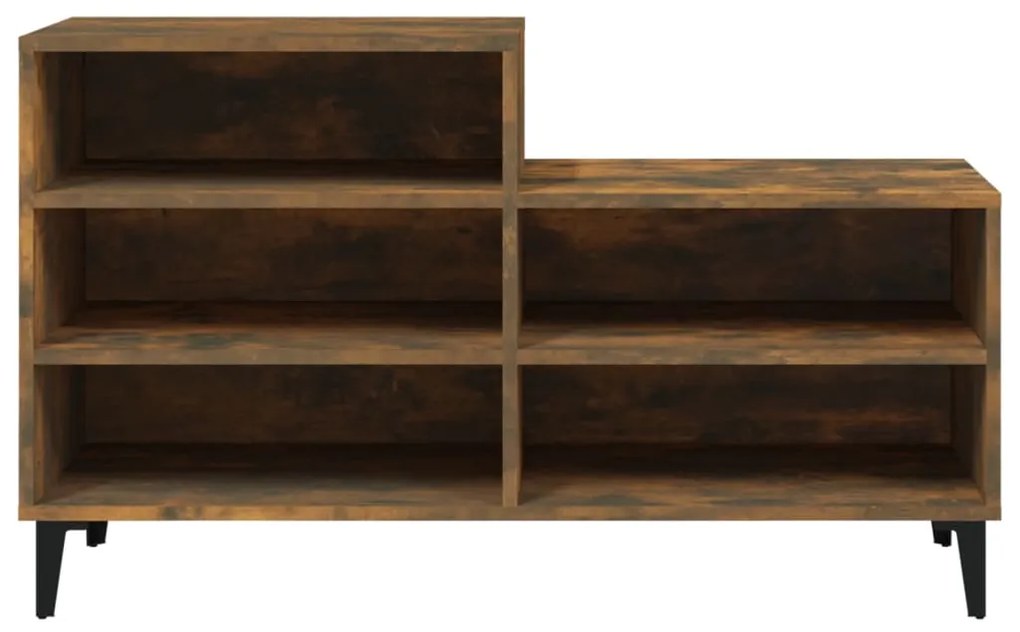 Sapateira 102x36x60 cm derivados de madeira carvalho fumado