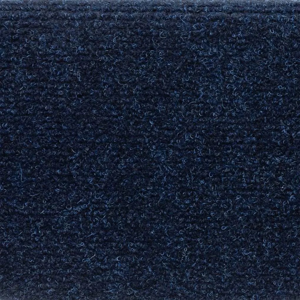 Tapetes escada autoadesivos 10 pcs 56x17x3 cm azul-marinho